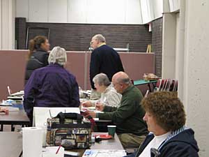 Artists at the opening