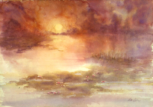 Radiance original watercolor by Nita Leland