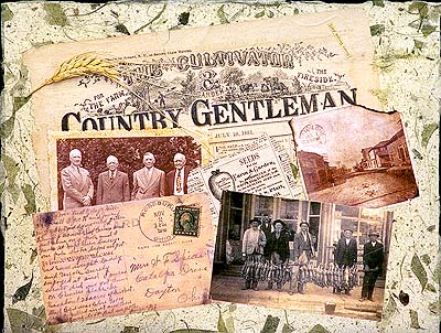 old family photos in collage