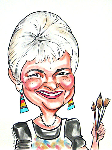 Nita Leland's caricature