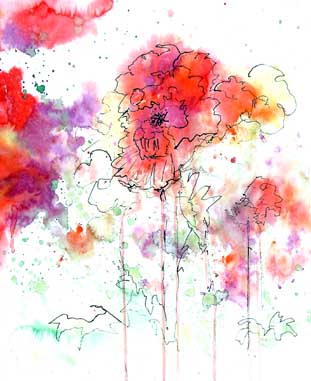 Ink Line and Watercolor: Art Tips by Nita Leland